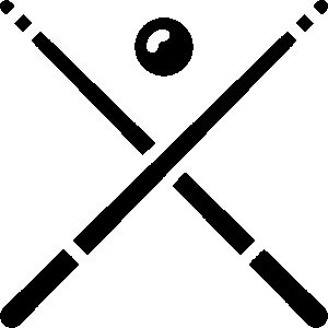 pool cues cross
