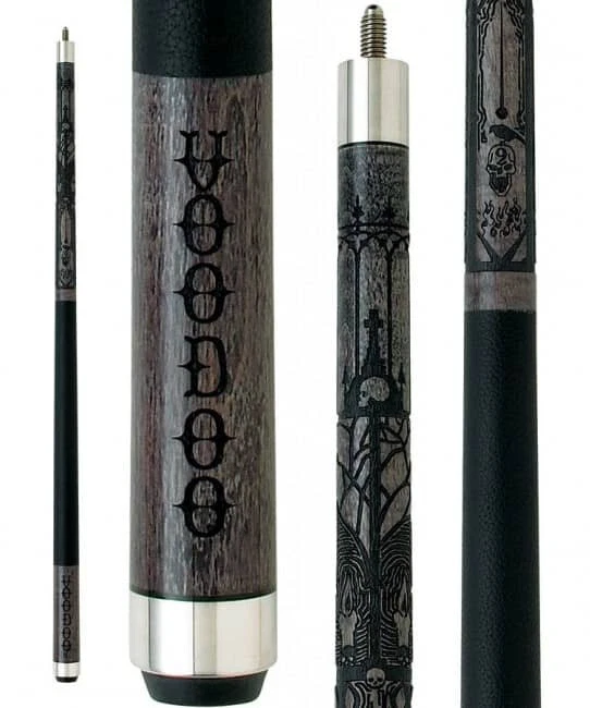 Voodoo VOD13 Cemetery Skull Engravings Pool Cue