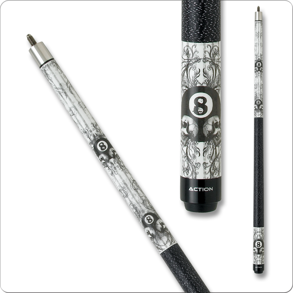 Eight Ball Mafia EBM03 Cue – 8-Ball Skull Design”