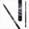 Eight Ball Mafia EBM14 cue skull, purple roses & butterflies design