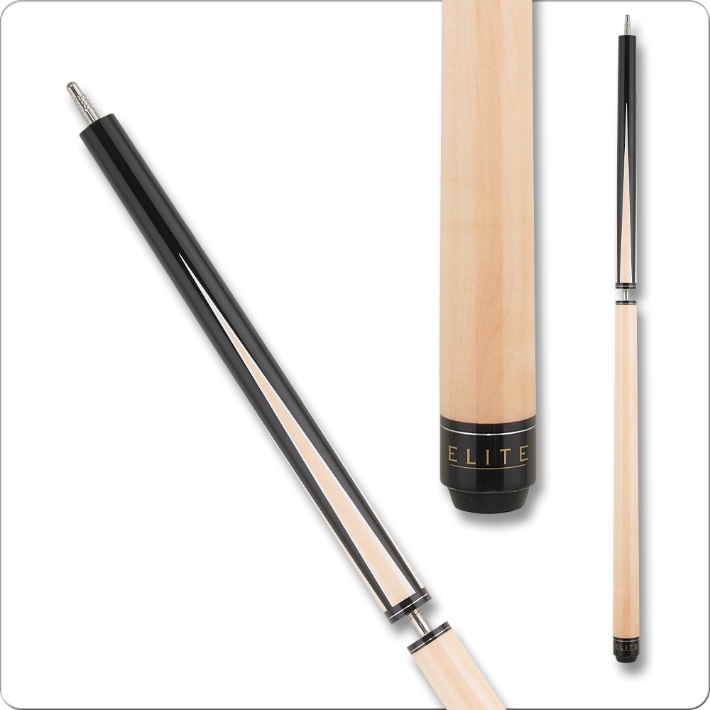 Elite ELBJPBK break jump cue black stain maple points