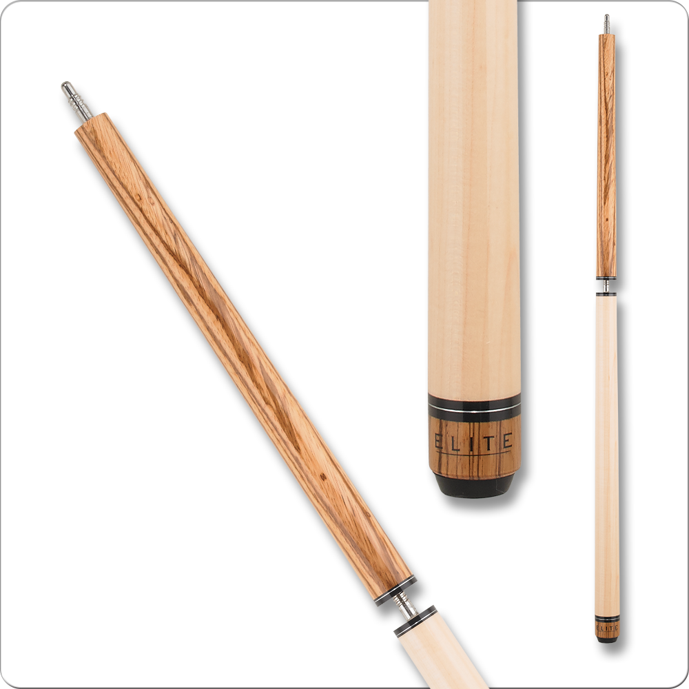 Elite ELBJZ break jump cue zebrawood and maple design