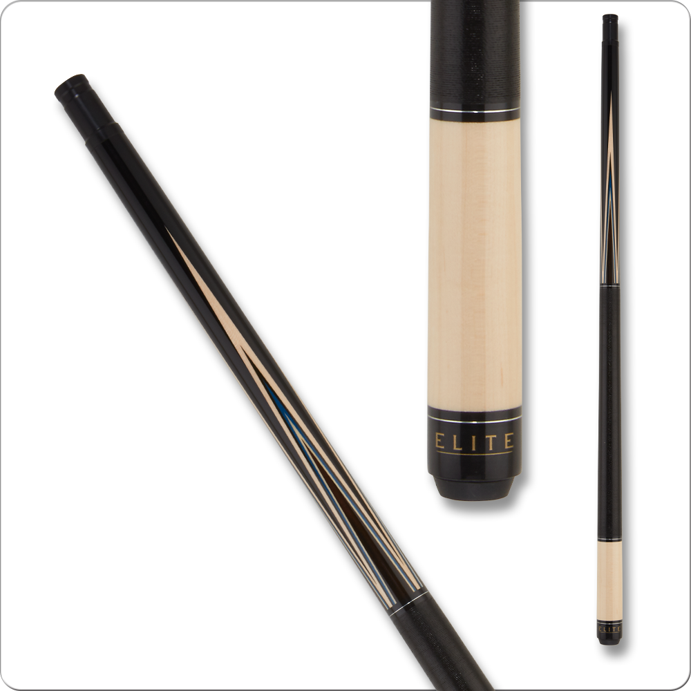 Elite EP51 Pool Cue with rosewood overlay points
