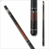Griffin GR30 Pool Cue black with silver and red point design