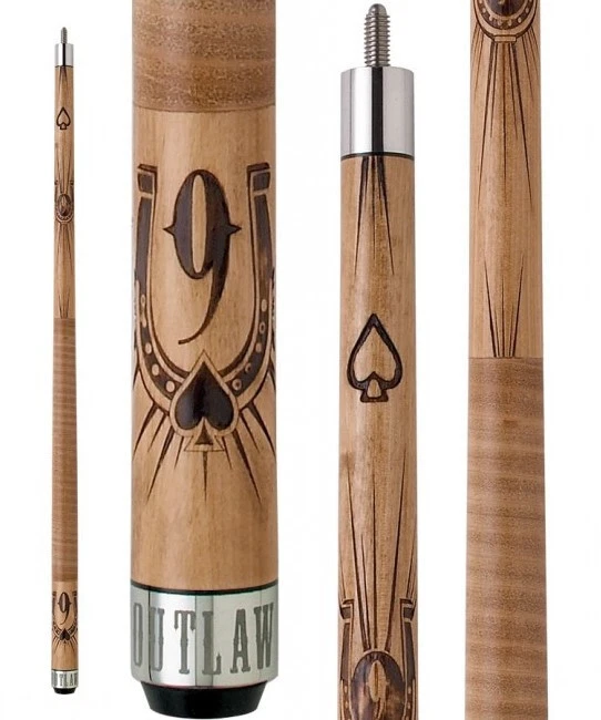 Outlaw OL07 Tribal & Lucky Design Pool Cue - Image 2