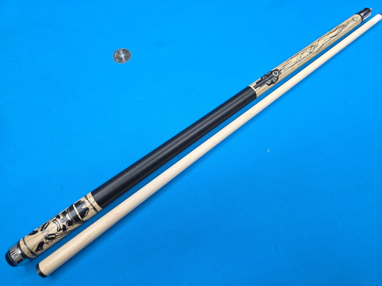 Outlaw OL52 Pool Cue Skull & Dagger Design - Image 11
