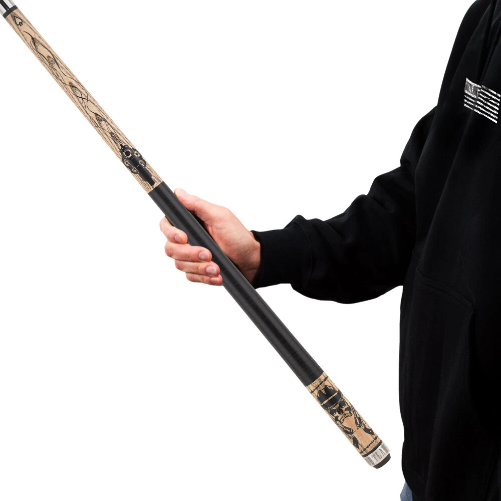 Outlaw OL52 Pool Cue Skull & Dagger Design - Image 13