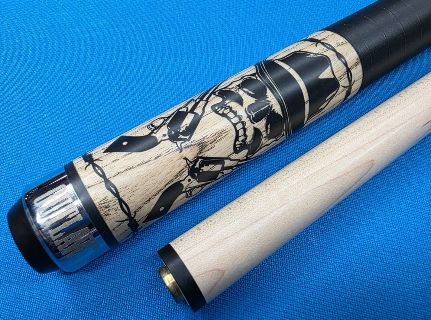 Outlaw OL52 Pool Cue Skull & Dagger Design - Image 7