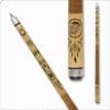 Outlaw OL56 Dreamcatcher Cue Brown Stacked Leather Wrap