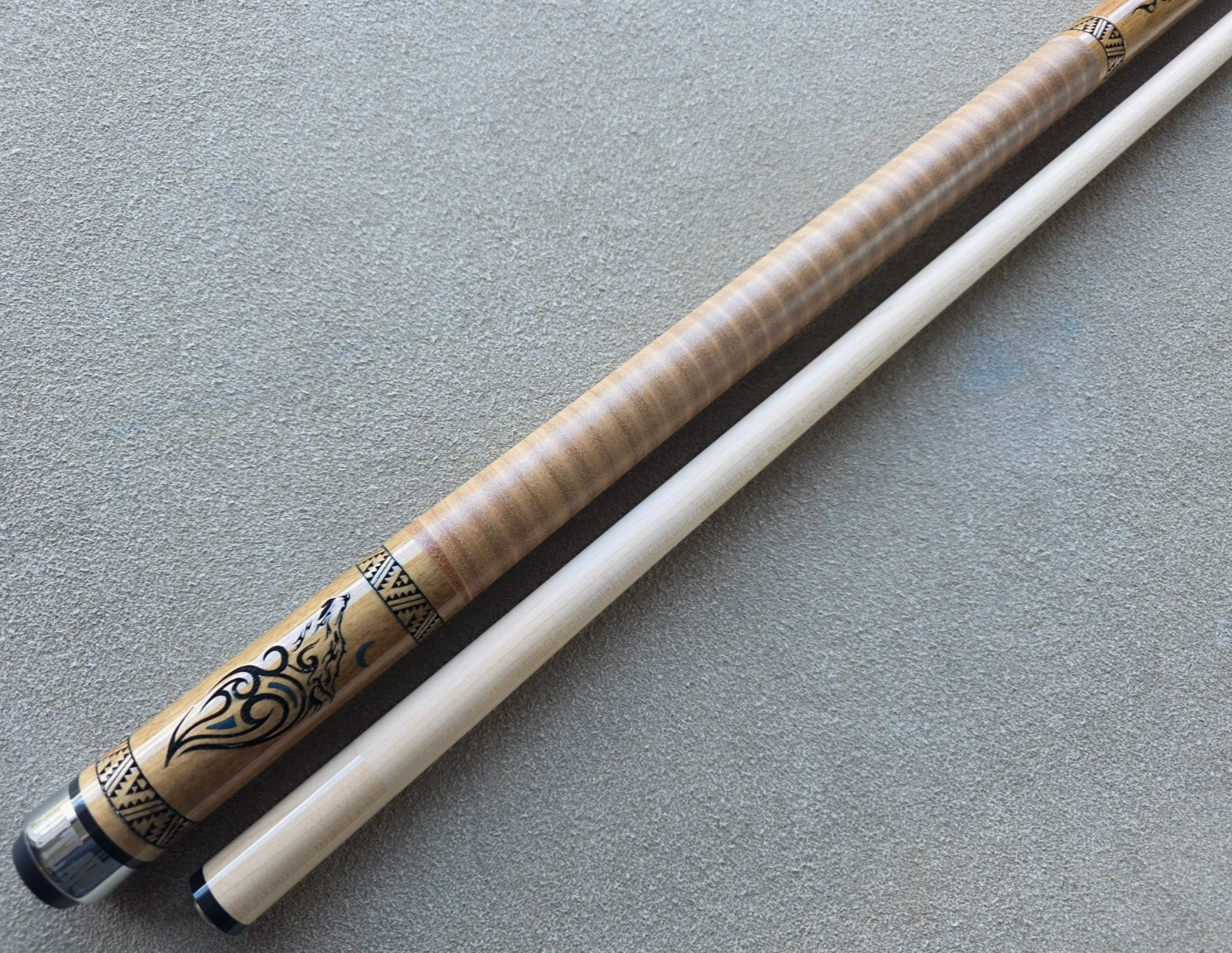 Outlaw OL33 Turquoise Wolf Pool Cue Leather Wrap Limited Edition - Image 9