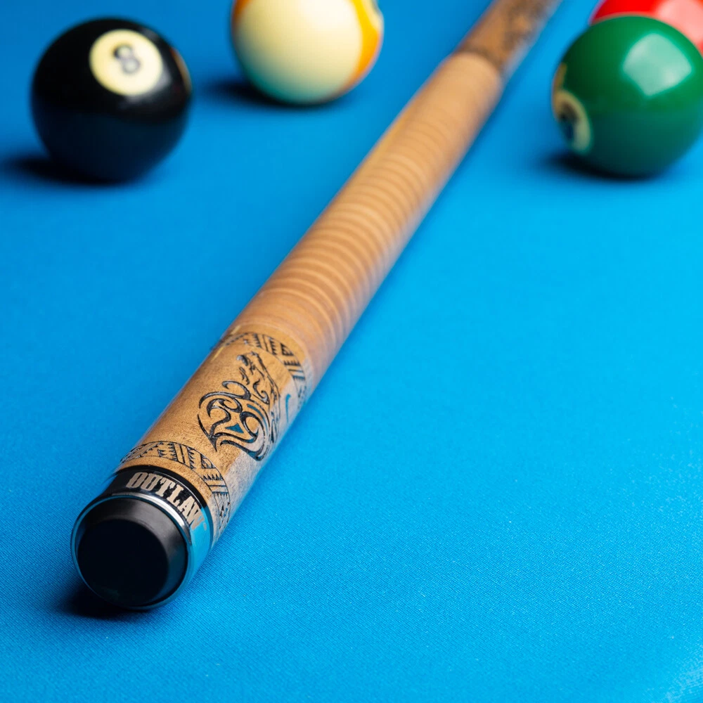 Outlaw OL33 Turquoise Wolf Pool Cue Leather Wrap Limited Edition - Image 13