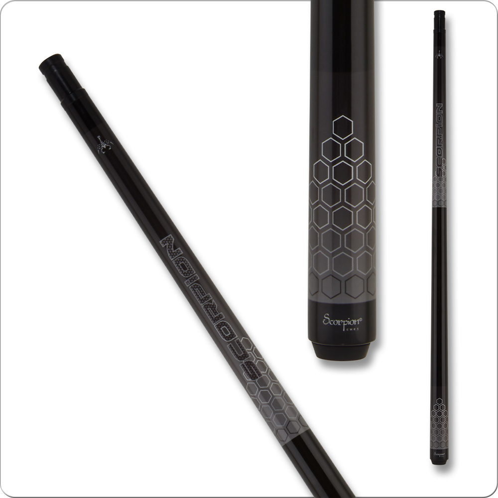 Scorpion SCO116 pool cue honeycomb fade design