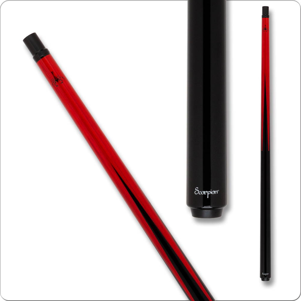 Scorpion SCO120 Sneaky Pete carbon fiber cue red stain