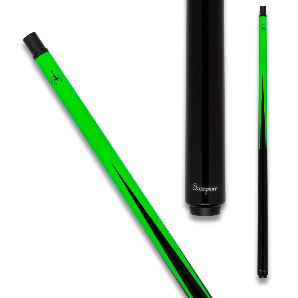 Scorpion SCO123 Neon Green Sneaky Pete Cue – Carbon Fiber Shaft - Image 2