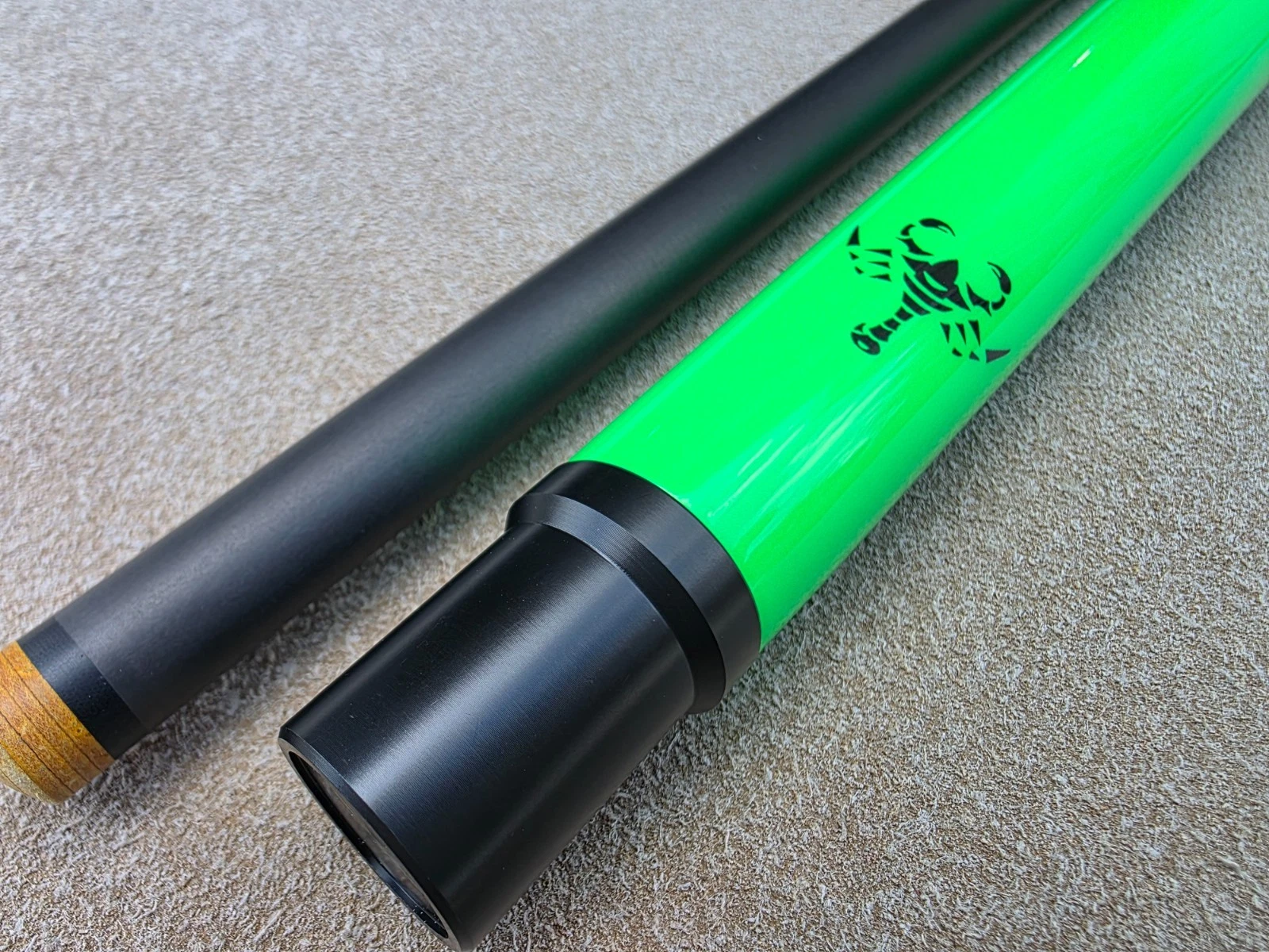 Scorpion SCO123 Neon Green Sneaky Pete Cue – Carbon Fiber Shaft - Image 14