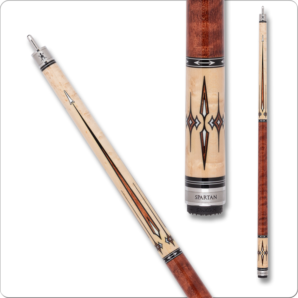 Spartan SPR03 cue no wrap birdseye maple