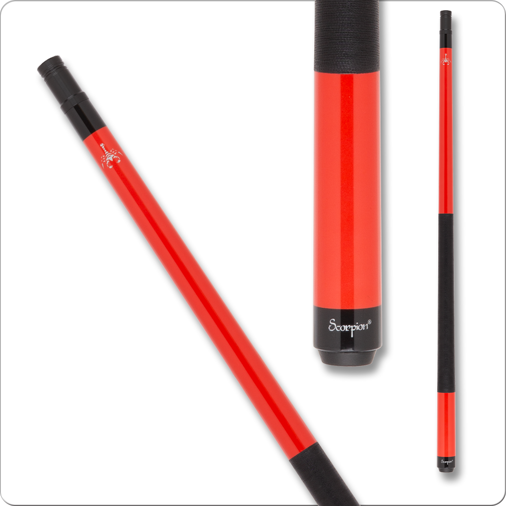 Scorpion SW03 pool cue metallic red finish