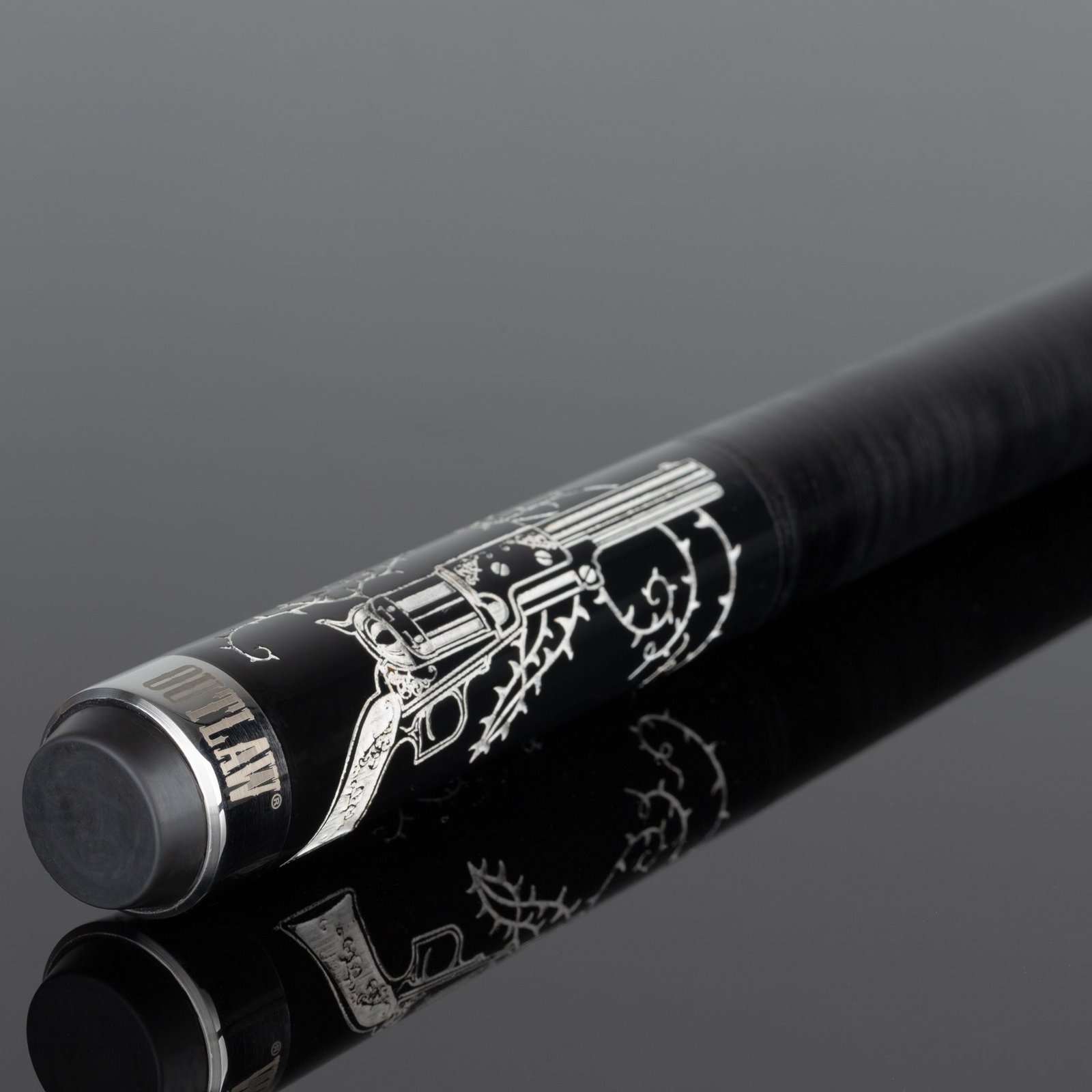 Outlaw OL60 Thunder Revolver Cue – 13mm Tip, Leather Wrap - Image 7