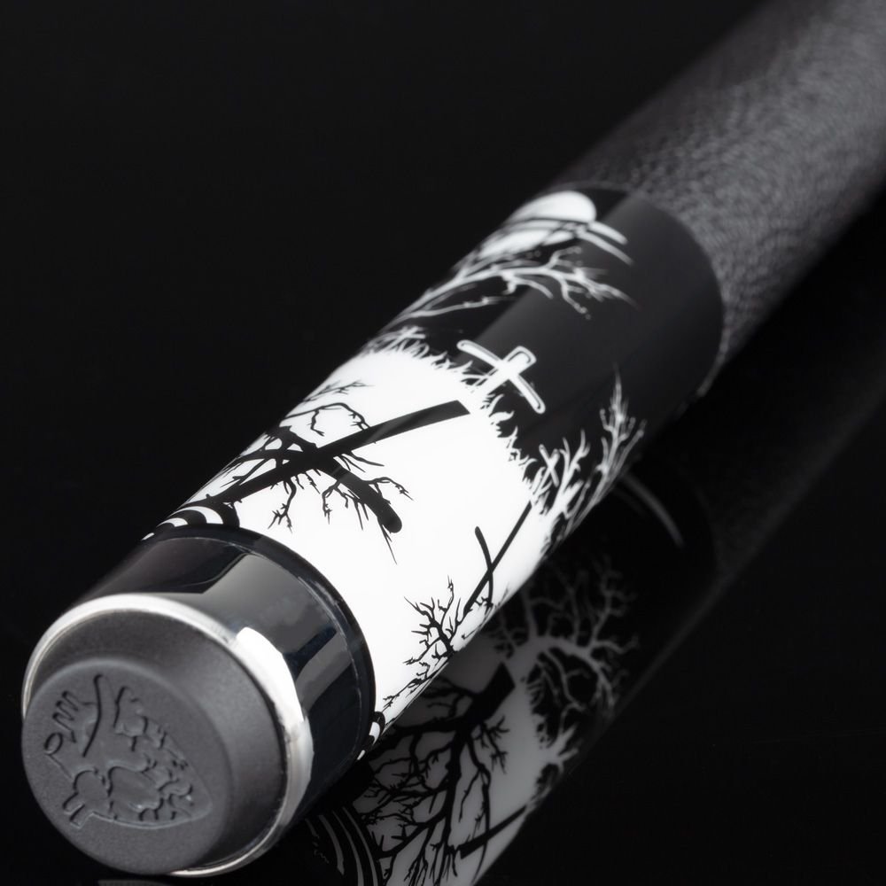 Voodoo VOD35 Graveyard / Shadow Pool Cue Laser Engraved Design - Image 4