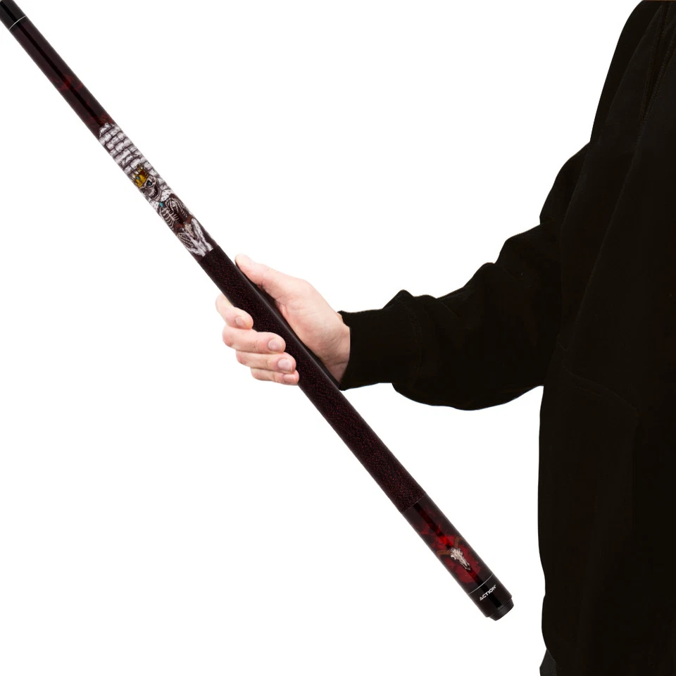 Action Adventure ADV121 Skeleton King Cue – Skull & Red Smoke Design - Image 8