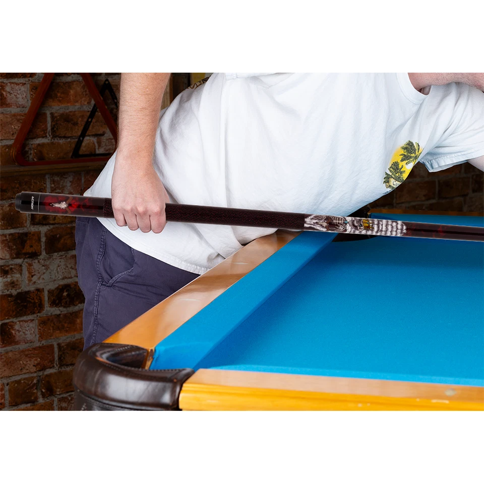 Action Adventure ADV121 Skeleton King Cue – Skull & Red Smoke Design - Image 11