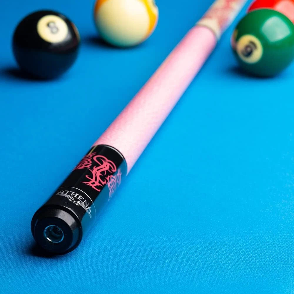 Athena ATH34 Pool Cue – Pink Tribal Flowers & Hearts - Image 18