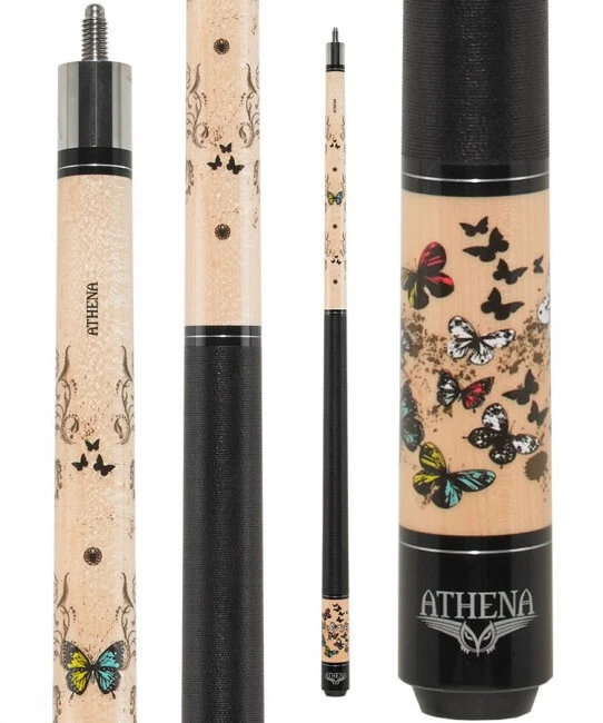 Athena ATH45 Cue Colored Butterfly And Vine Designs
