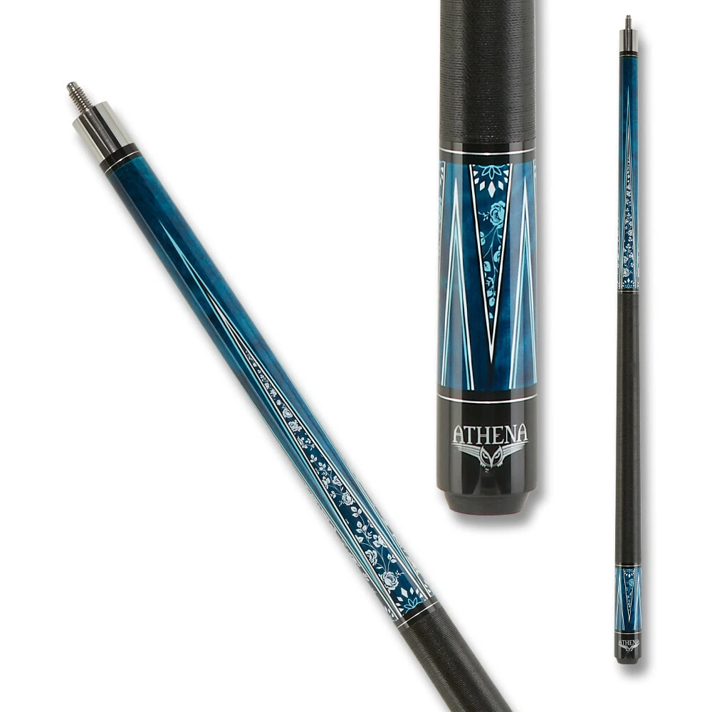 Athena ATH49 Pool Cue – 12.5 mm Tip & White Roses Design - Image 5