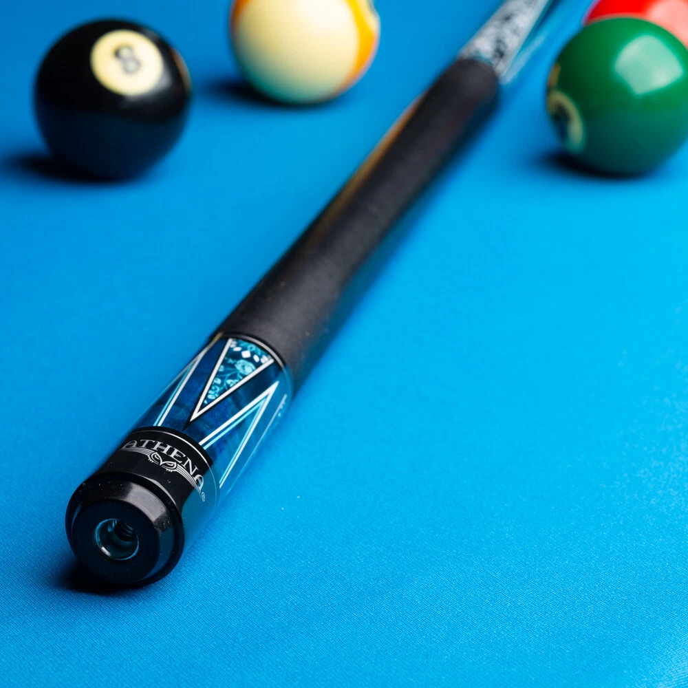 Athena ATH49 Pool Cue – 12.5 mm Tip & White Roses Design - Image 9