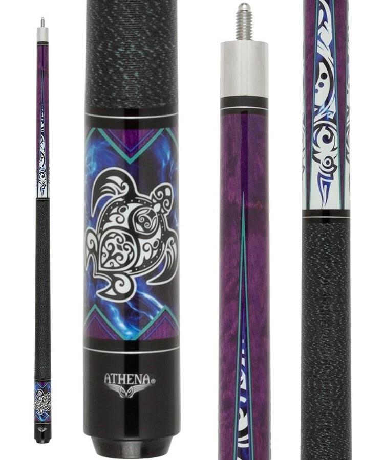 Athena ATH54 Cue – Tribal Turtle Design, 57″ Length
