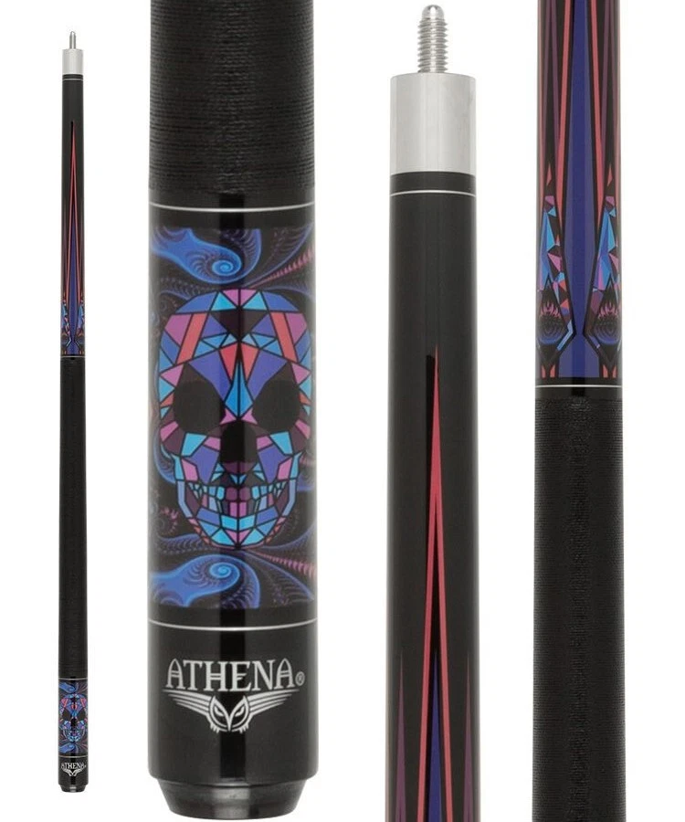 Athena ATH55 Cue – Sugar Skull Maple Shaft Pool Cue