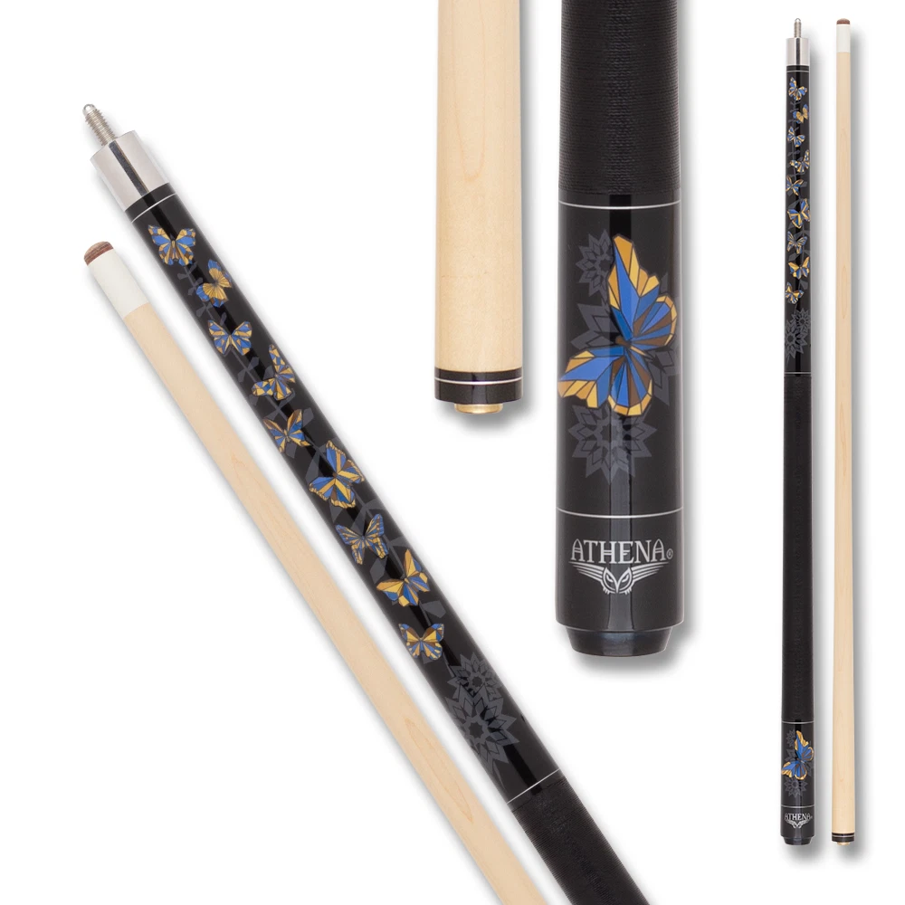 Athena ATH59 Pool Cue – Geometric Butterflies Design - Image 6