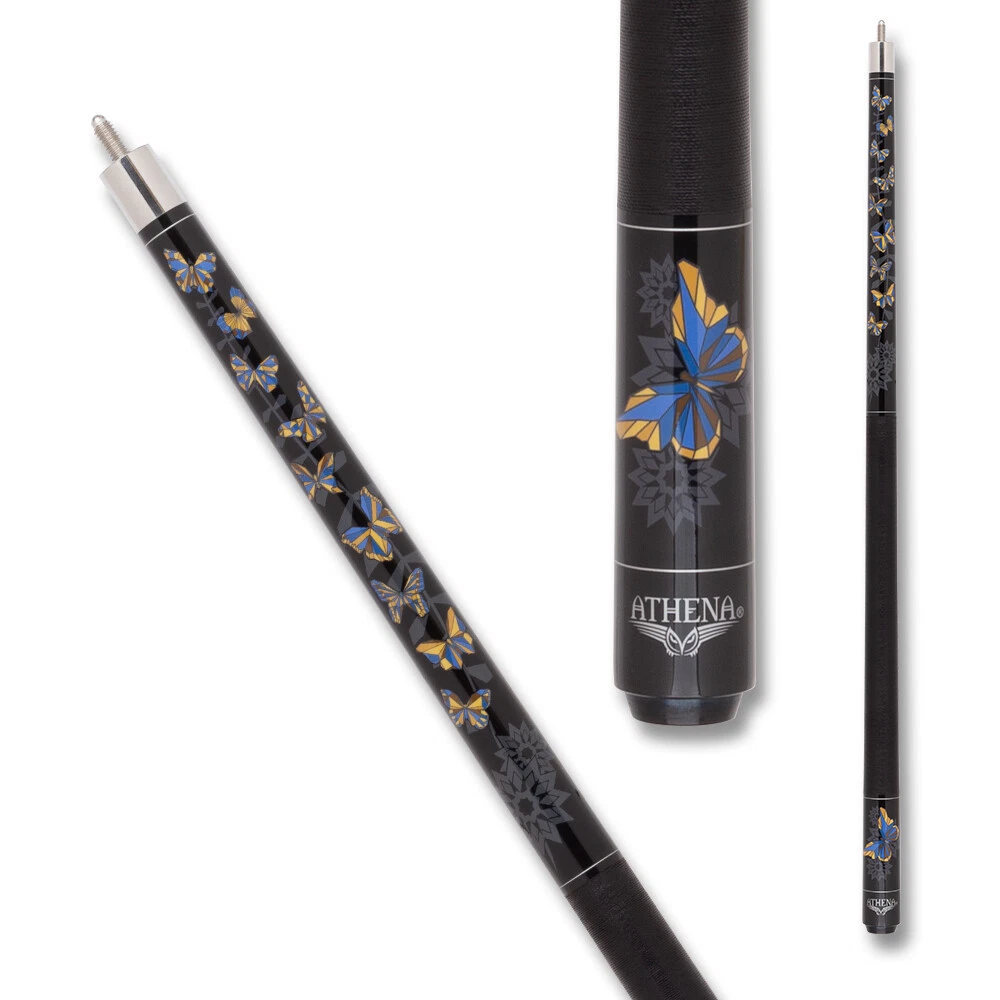 Athena ATH59 Pool Cue – Geometric Butterflies Design - Image 7