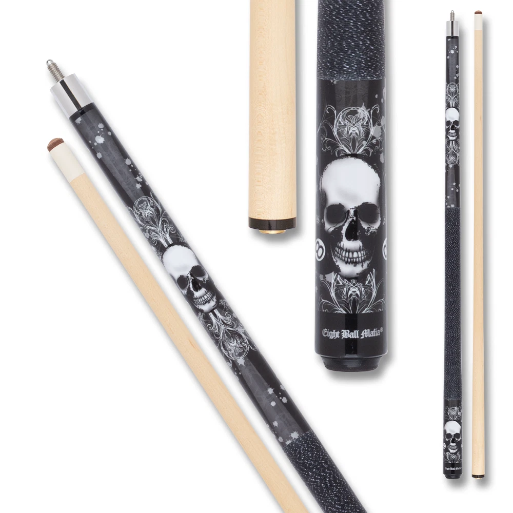 Eight Ball Mafia EBM02 Cue – 13 mm Tip, Skull & 8-Ball Design - Image 2