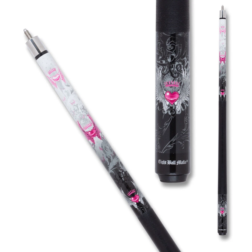Eight Ball Mafia EBM11 Pool Cue – Heart & Wings Design - Image 8