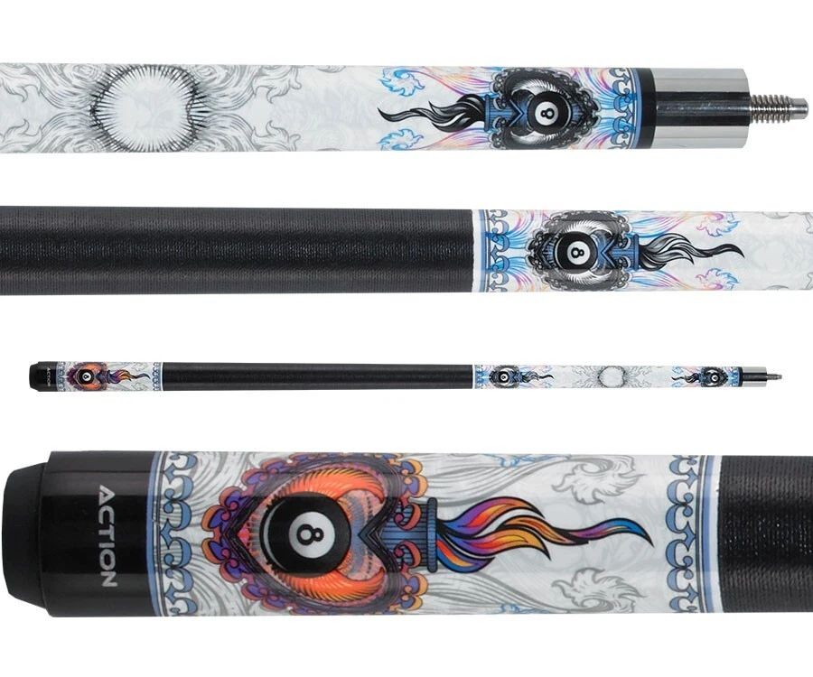 Eight Ball Mafia EBM13 Cue – Heart & Eight-Ball Graphic - Image 9