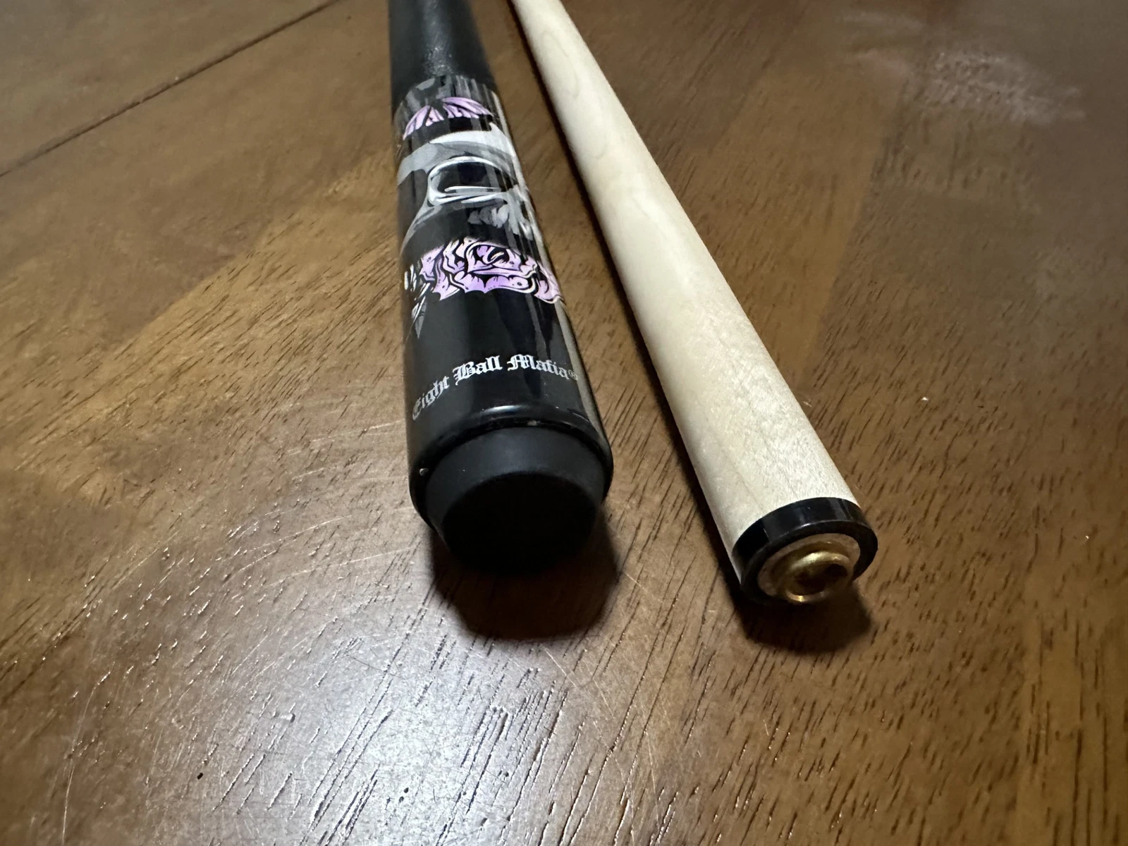 Eight Ball Mafia EBM14 Pool Cue – Skull, Roses & Butterflies Design - Image 17