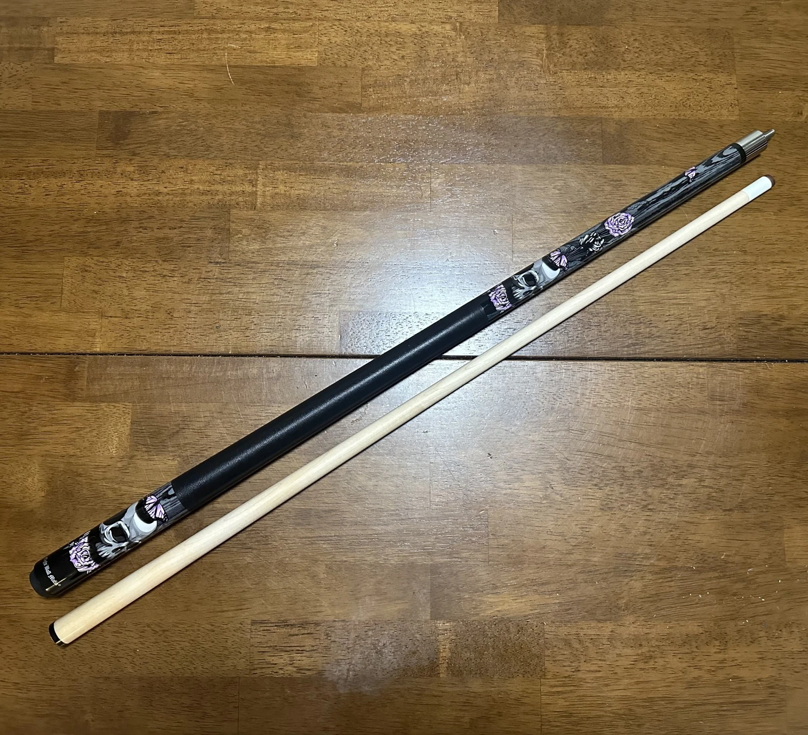Eight Ball Mafia EBM14 Pool Cue – Skull, Roses & Butterflies Design - Image 14
