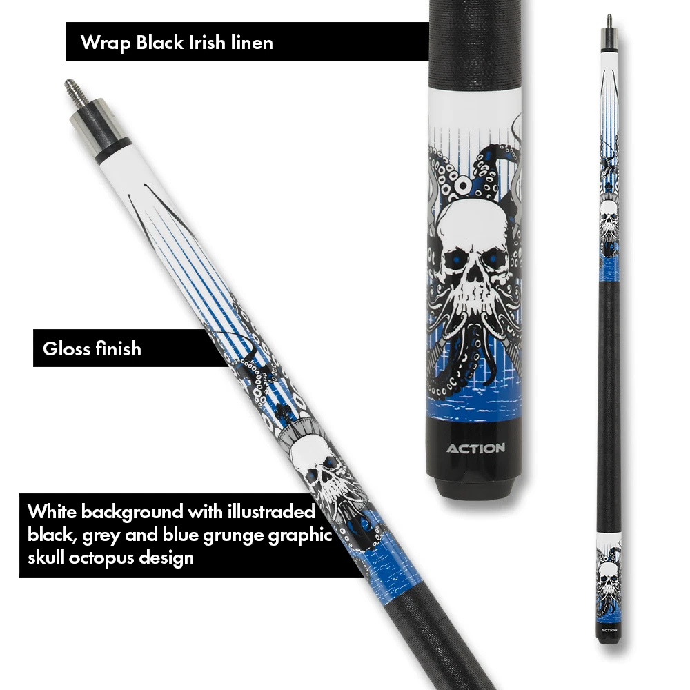 Eight Ball Mafia EBM17 Pool Cue – Skull Octopus Graphic - Image 4