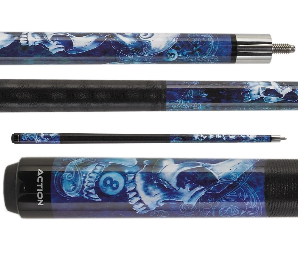 Eight Ball Mafia EBM19 Pool Cue – Blue Skull Stacked Design - Image 7