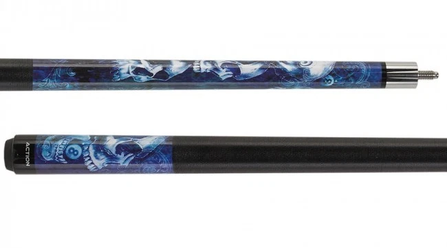 Eight Ball Mafia EBM19 Pool Cue – Blue Skull Stacked Design - Image 8