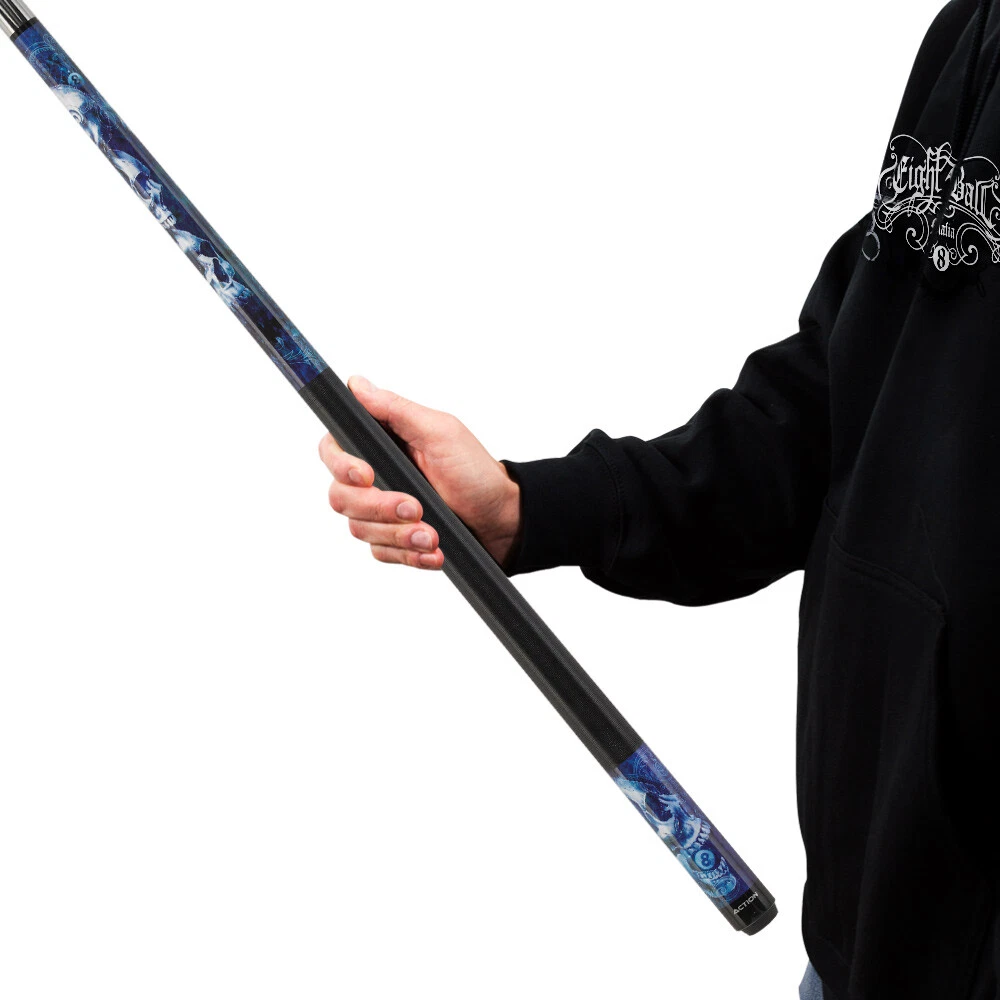 Eight Ball Mafia EBM19 Pool Cue – Blue Skull Stacked Design - Image 6