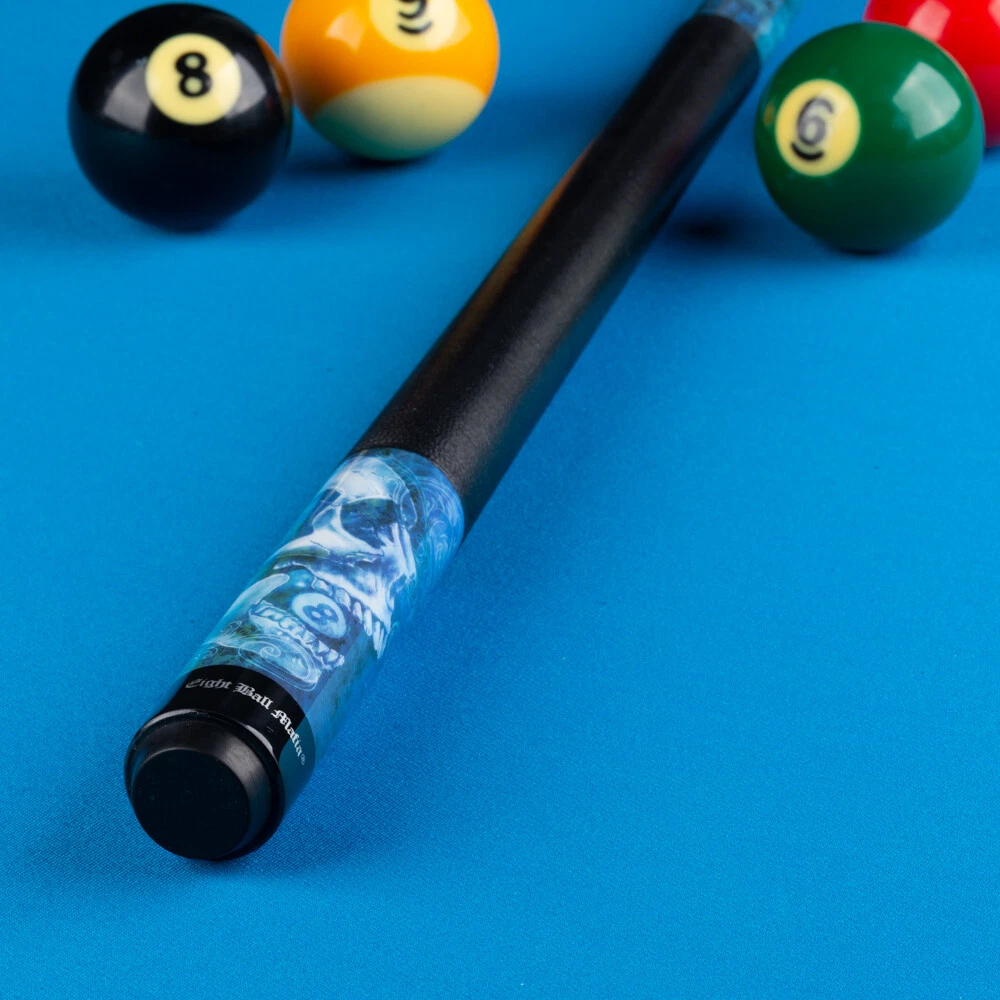 Eight Ball Mafia EBM19 Pool Cue – Blue Skull Stacked Design - Image 9