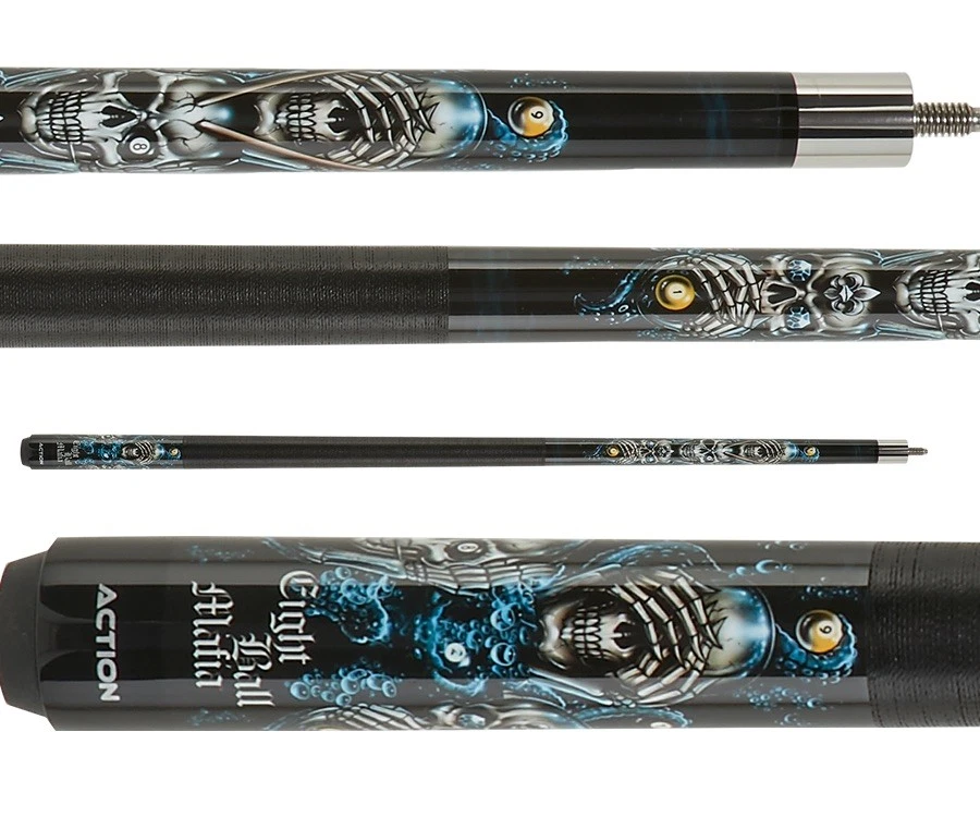 Eight Ball Mafia EBM20 Pool Cue – “See, Hear, Speak No Evil” Graphic - Image 9