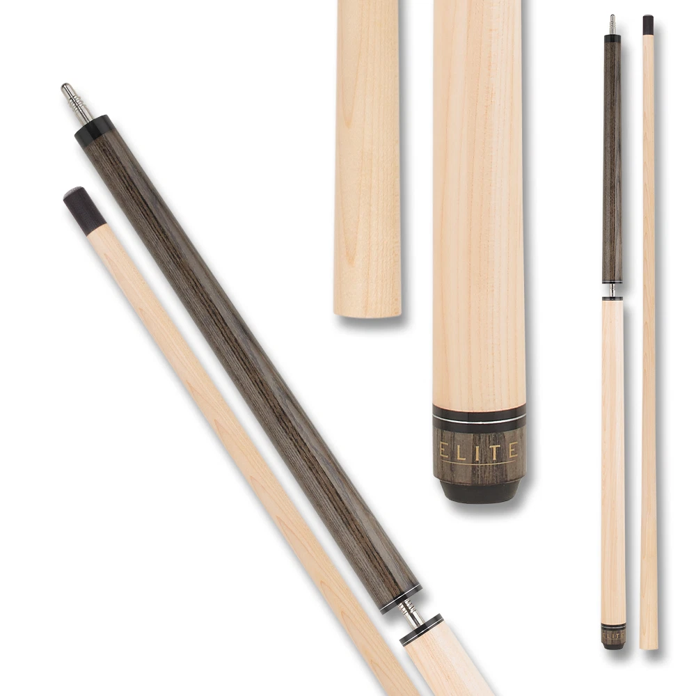 Elite ELBJGY Break / Jump Cue – Grey Stain Birdseye Maple Design - Image 6
