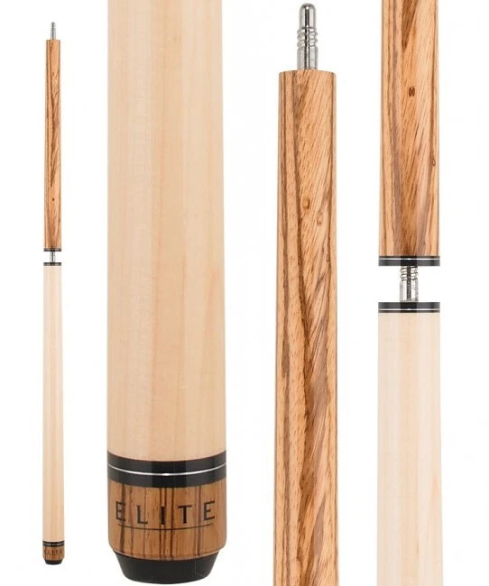 Elite ELBJZ Break / Jump Cue – Zebrawood & Maple Design