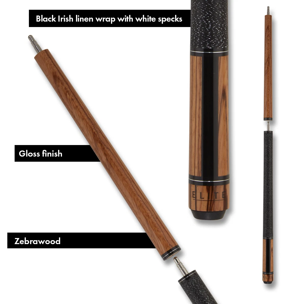 Elite ELBJZW Break / Jump Cue – Zebrawood Design - Image 10