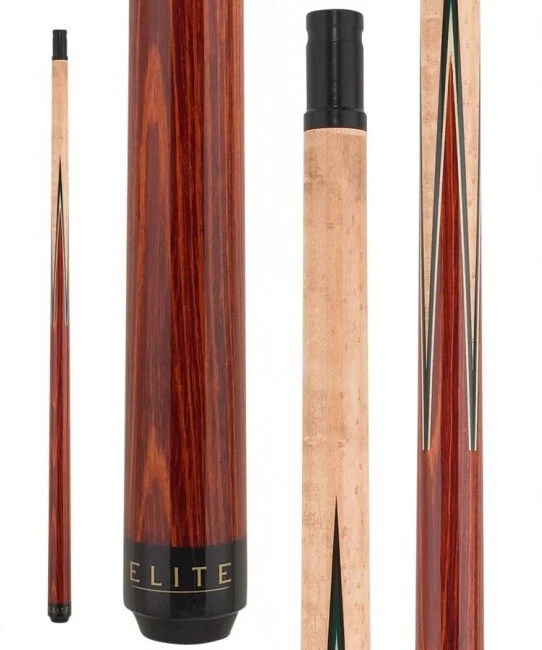Elite EP34 Pool Cue – Birdseye Maple with Cocobolo Points