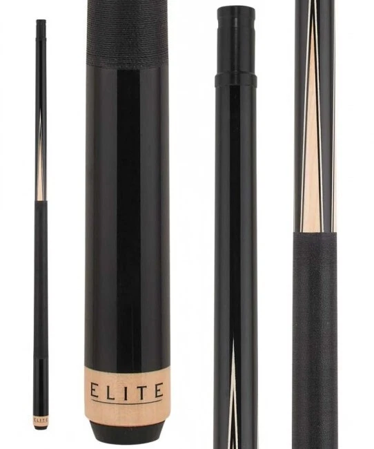 Elite EP36 Pool Cue Black with Maple Birdseye Points