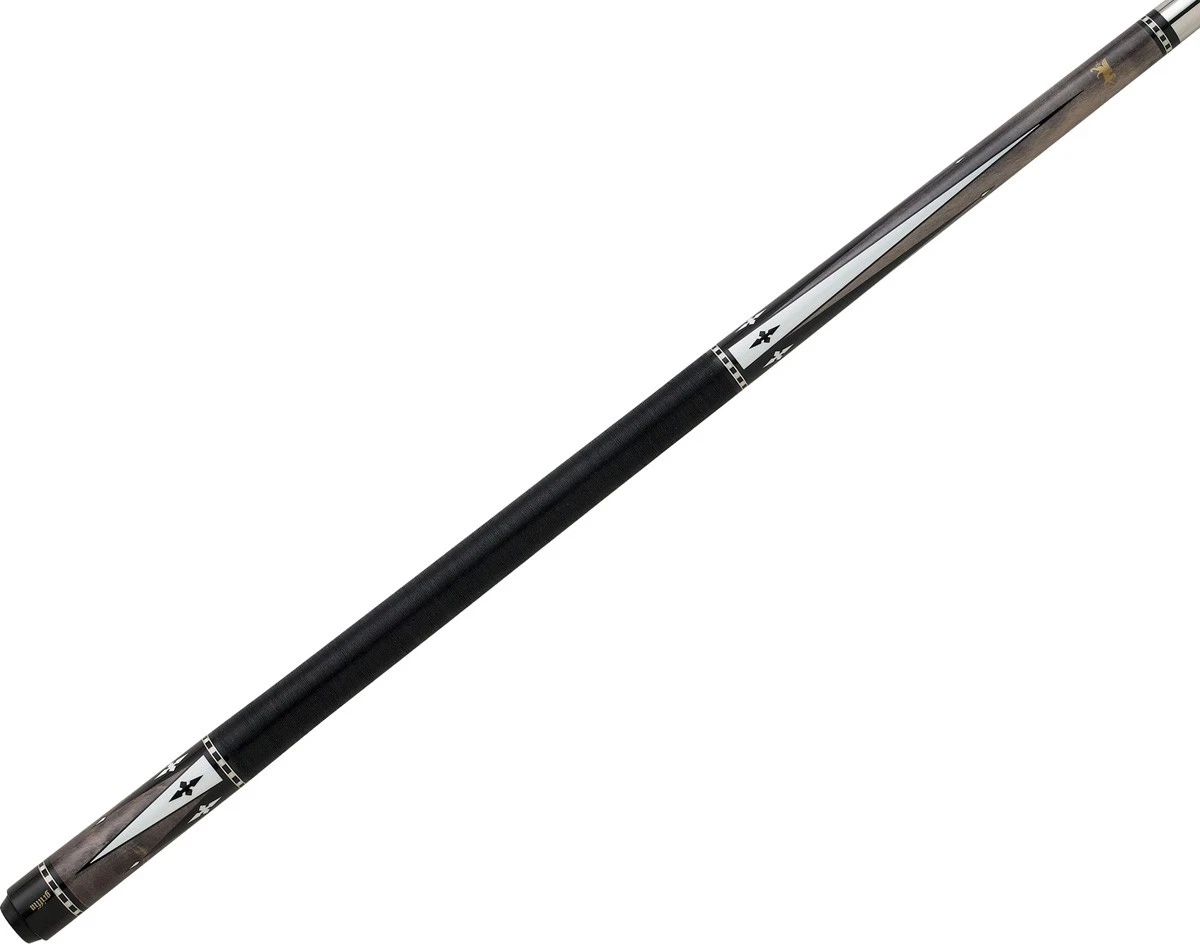 Griffin GR24 Pool Cue – Dark Gray with Ebony & Ivory Overlay Points - Image 3